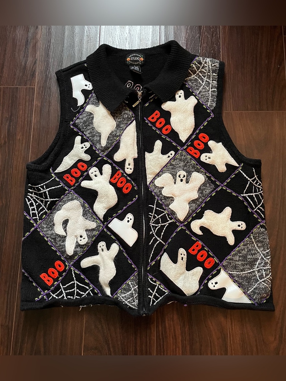 Vintage Halloween Sweater Vest